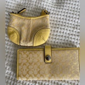Yellow Coach Coin Purse & Wallet